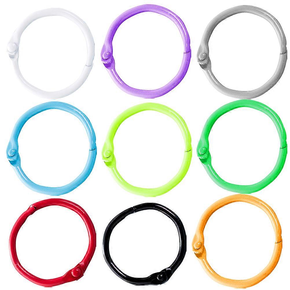 Metal Split Ring Loose Leaf Binder Rings for 200Pcs Multi-Purpose Use