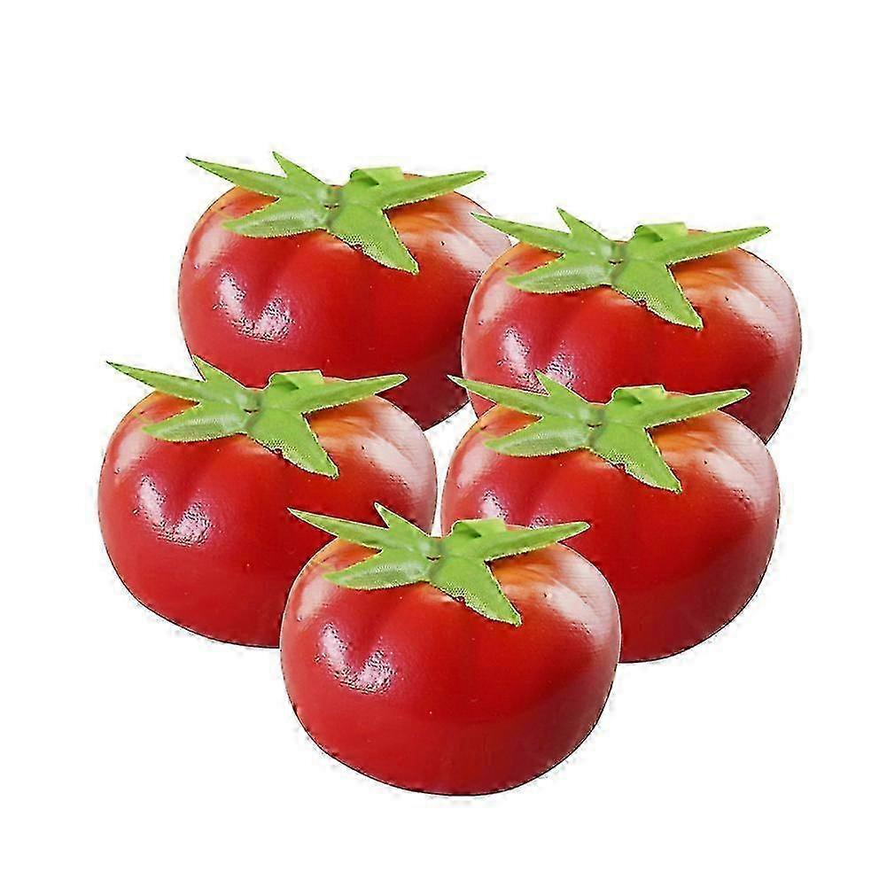 Home Decor 5Pcs Simulation Artificial Red Tomatoes for Photo Props