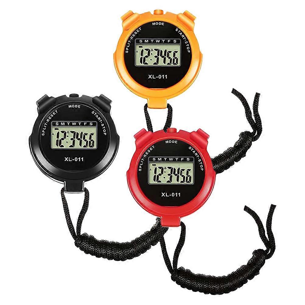 Sports Timer Digital Stopwatch for Exercise 3Pcs Multi-Function Set