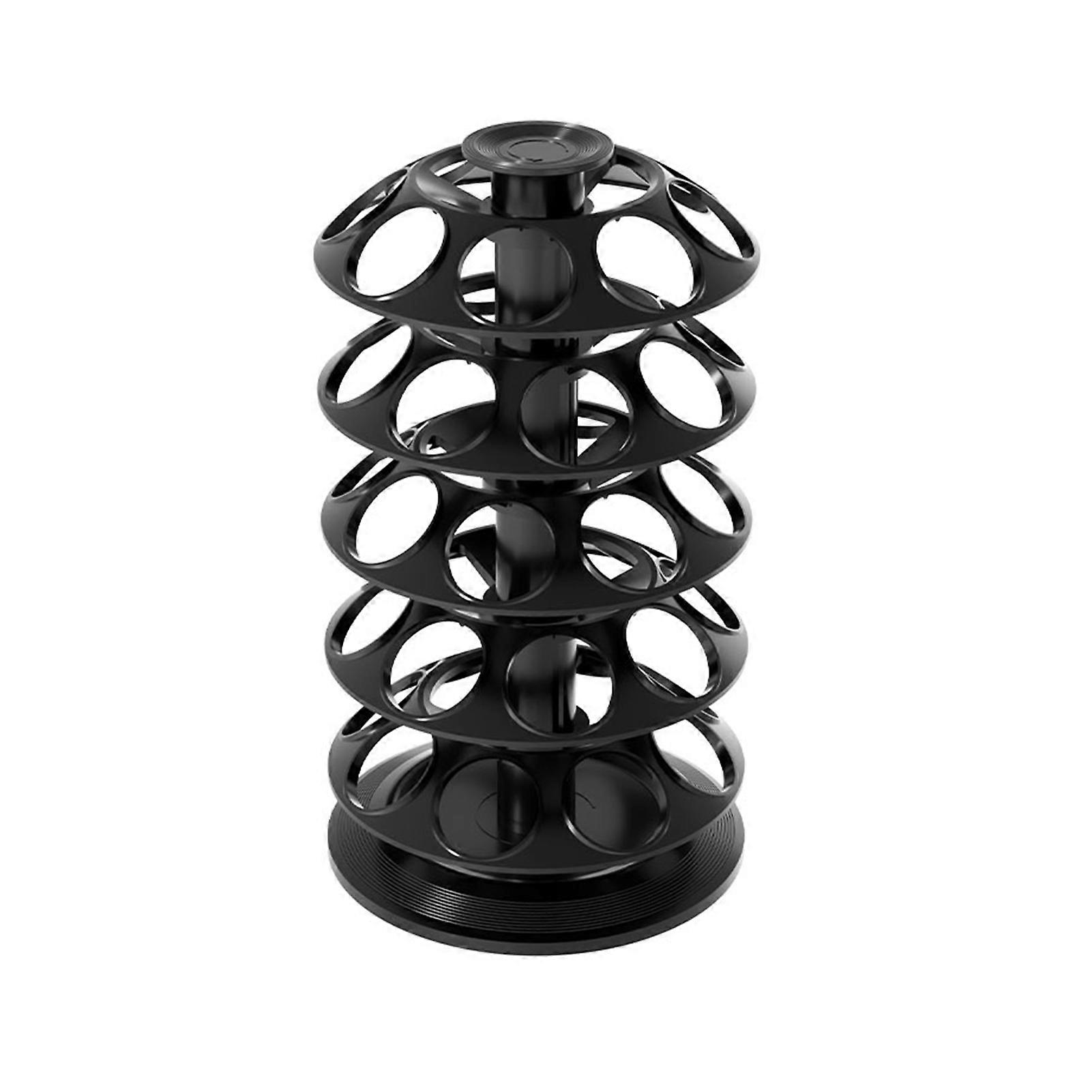 360 Degree Coffee Capsule Carousel Storage Rack for Kitchen