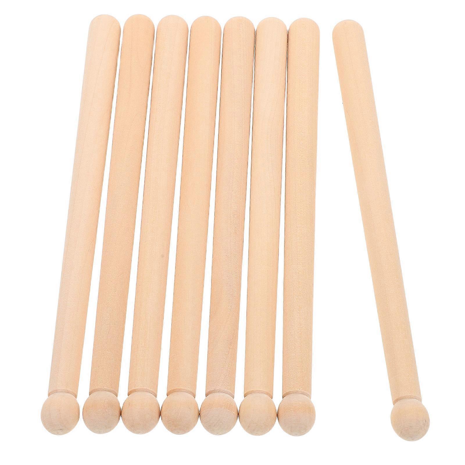 Solid Wood Drumsticks for Electronic Drum Accessories 24Pcs