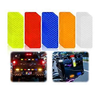 100 autocollants réfléchissants haute visibilité, ruban réfléchissant imperméable pour extérieur, pour vélos, voitures, remorques, motos, casques, sacs à dos, boîtes aux lettres, trottinettes.