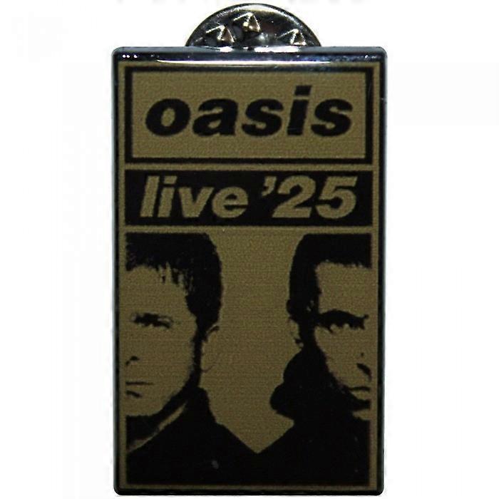 Oasis Live '25 Gouden Split Faces Badge