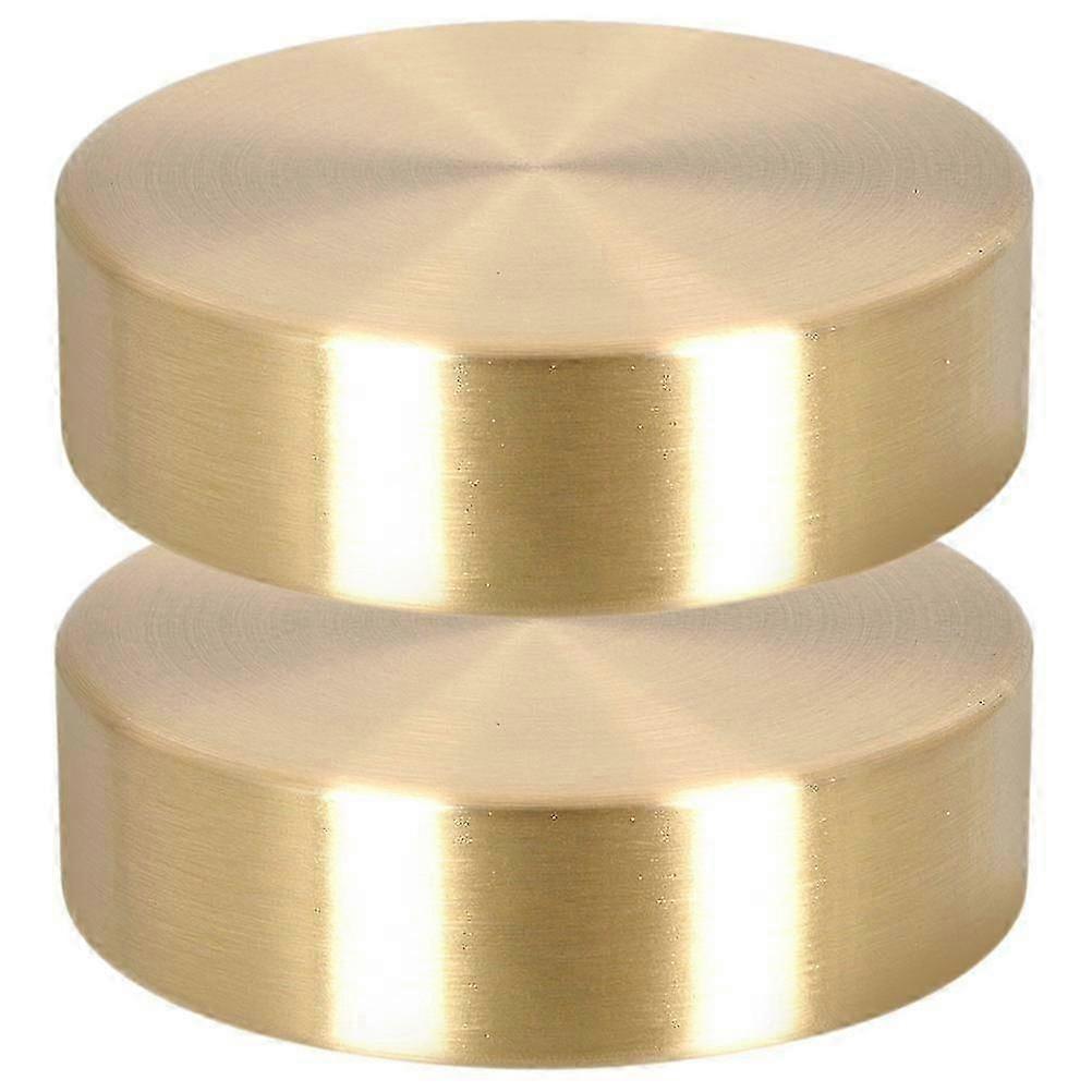 2Pcs Golden Solid Brass Calligraphy Paper Weight for Decoration