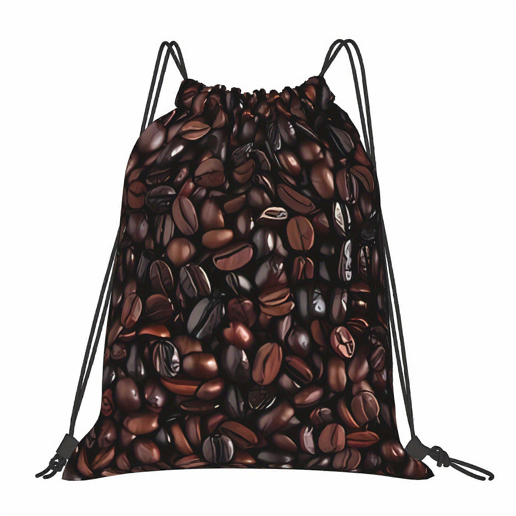 Coffee Bean Drawstring Bags-Dwazs
