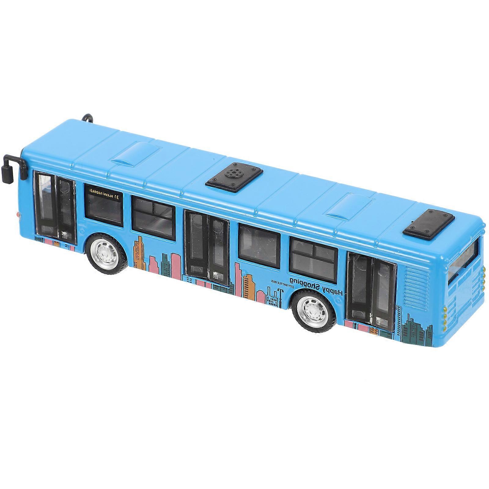 Alloy Bus Toy Simulation City Bus Model for Playing Pull Back Toy