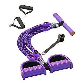 100 Lbs Resistance Band 4-Tube Pedal Puller - Adjustable Elastic Exerciser for Full-Body Workouts at Home