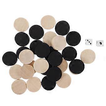 60 pezzi di ricambio per backgammon e dama, gettoni per giochi da tavolo, apprendimento, campeggio, divertimento in famiglia