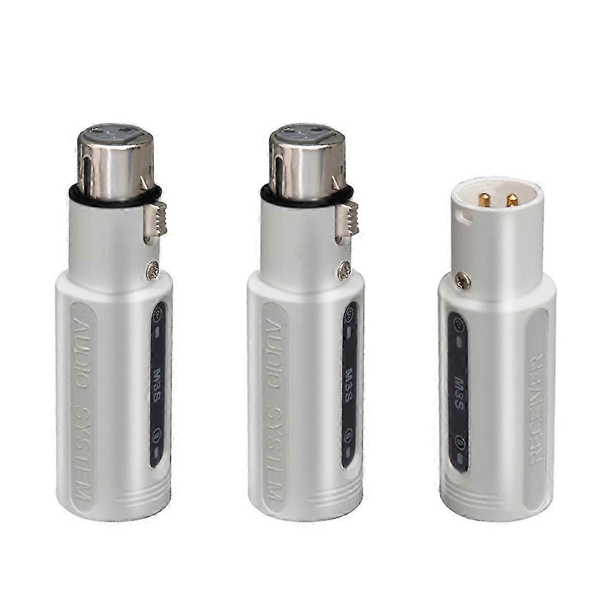 Wireless XLR Transmitter Receiver One to Two Dynamic Microphone
