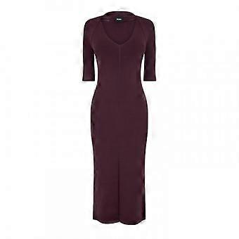 Boss Womens/Ladies Fezanin V Neck 3/4 Sleeve Midi Dress