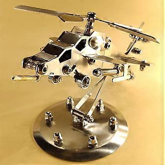 Simulation Helicopter Model with Stand Toy Art Crafts Stable Display Durable Airplane Fighter for Office Kindergarten Home Decor