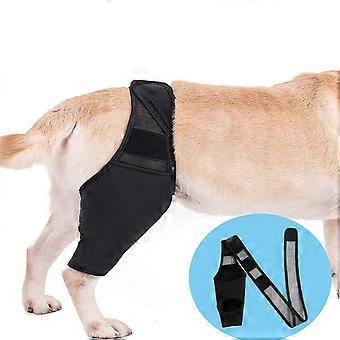 Hond Kniebrace, Beensteunbrace voor gescheurde ACL en CCL Beter herstel, Verstelbare achterste beenbraces voor blessurehonden