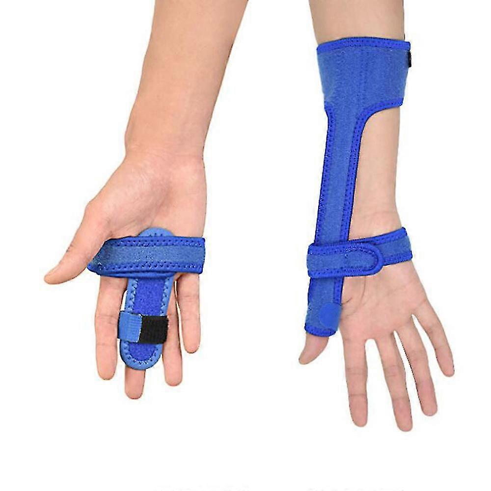 Finger Correction Splint,adjustable Trigger Finger Splint,blue