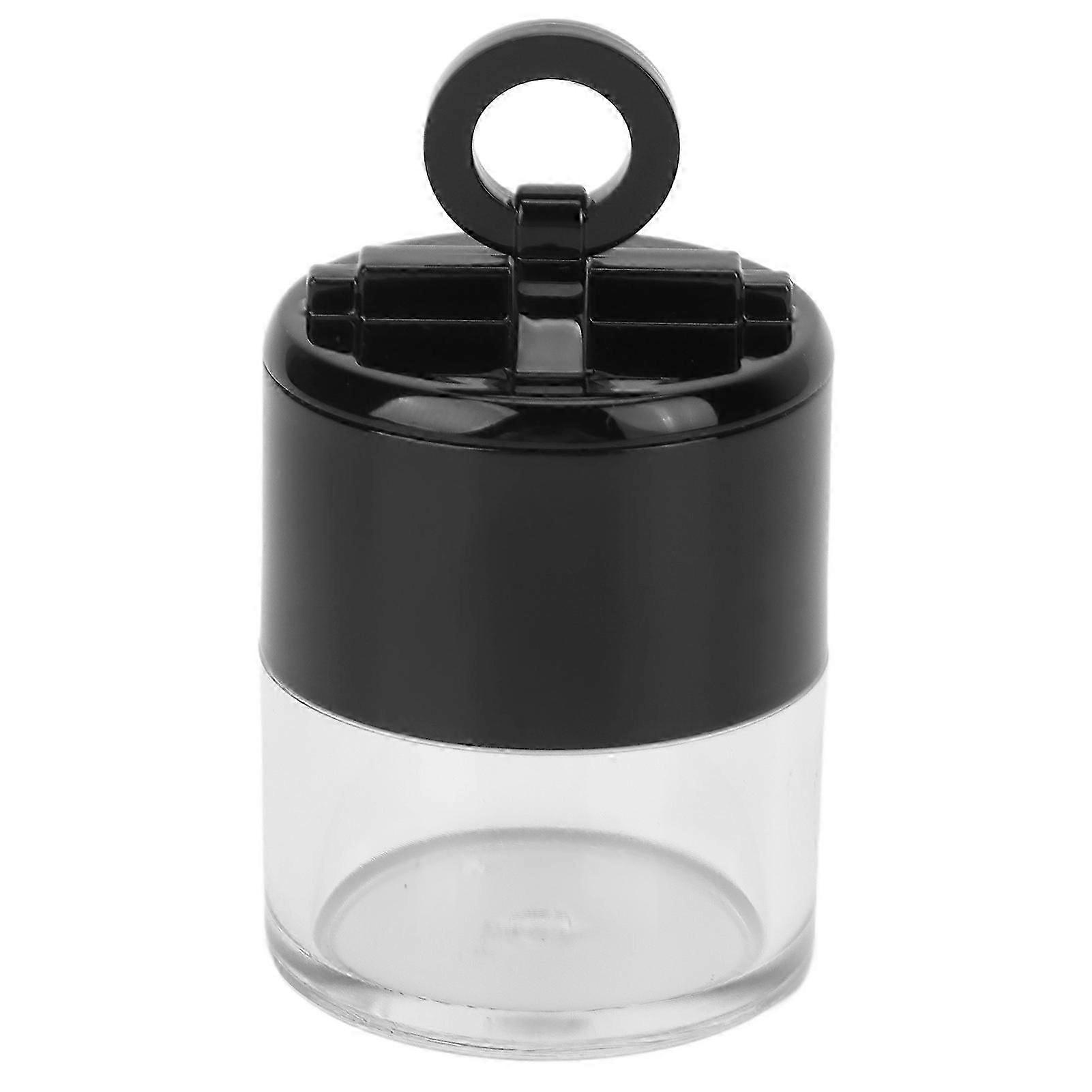 Loose Powder Empty Box Mini Portable Empty Makeup Powder Container with Flocking Puff (Mushroom Shape)