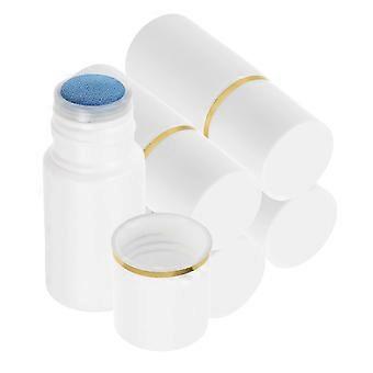 Nachfüllbare Kosmetikflasche mit 5 Schwammapplikatoren, 20 ml, Kunststoff, für ätherische Öle, Parfums und die tägliche Pflege zu Hause.