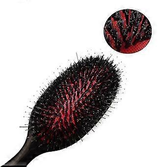 Professionelle Styling-Haarbürsten für Frauen, Männer, Haarkamm ovale Wildschweinborsten Nylon-Haarkamm Mini antistatische Haarkopf-Massagekamm-Haarbürste Salon