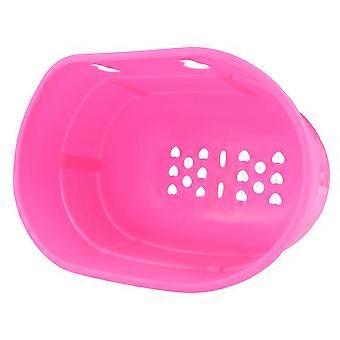 1 Pc Scooter Basket Children Bike Basket Plastic Hanging Handlebar Basket for Kids (Pink)