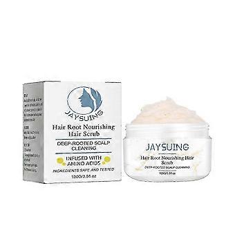 Voedende haarwortelscrub - zeezout en gemberextract voor hoofdhuidreiniging, haargroei en volume - 100g