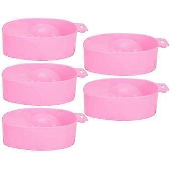 Ciotole per la rimozione dello smalto per unghie per l'ammollo Gel Remover Manicure Spa Strumenti per la cura delle unghie Set di 5
