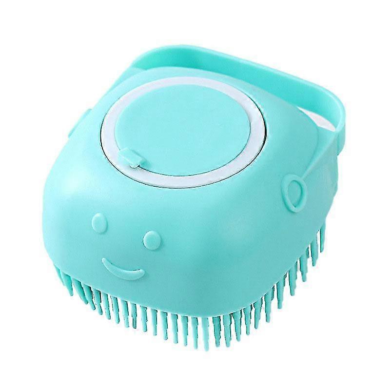 Scrub brush with soap dispenser - Blue