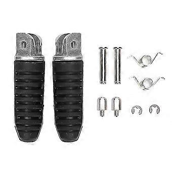 2pcs Aluminum Front Footrests Foot Pegs Black Fit for Suzuki DL650 V Strom 2004-2012
