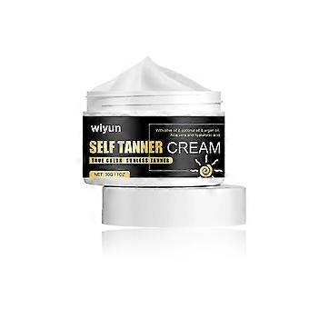 Wiyun Self Tanner Cream, Beach Tanning Wheat Tan Skin Moisturizing & Hydrating Black Cream