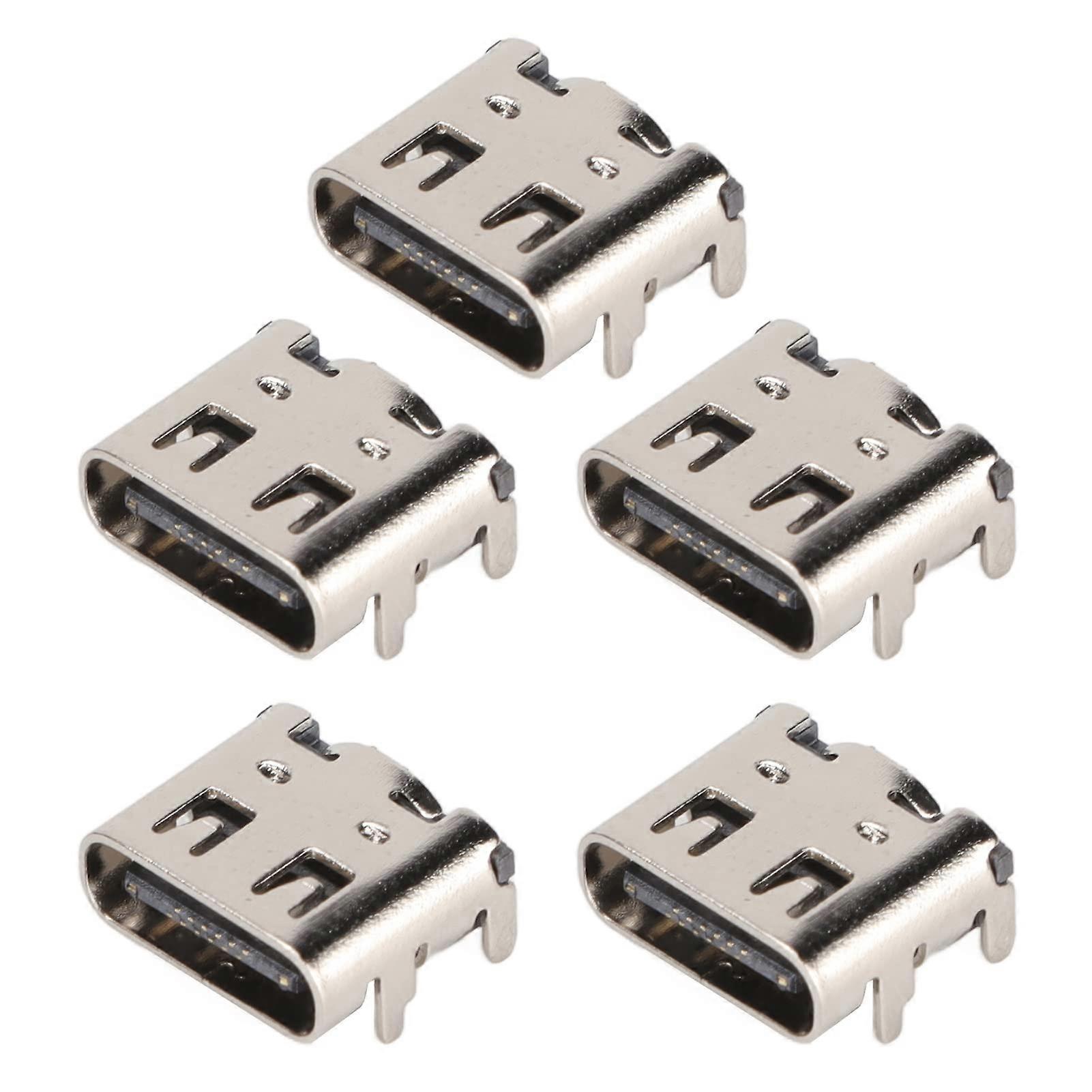 5pcs Type C Charging Port Replacement Kit for Game Controller  Restore Charging Performance Universal Fit