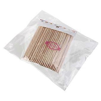 Wood Cuticle Stick Orange Wood Nail Removers Multi-Functional 100Pcs