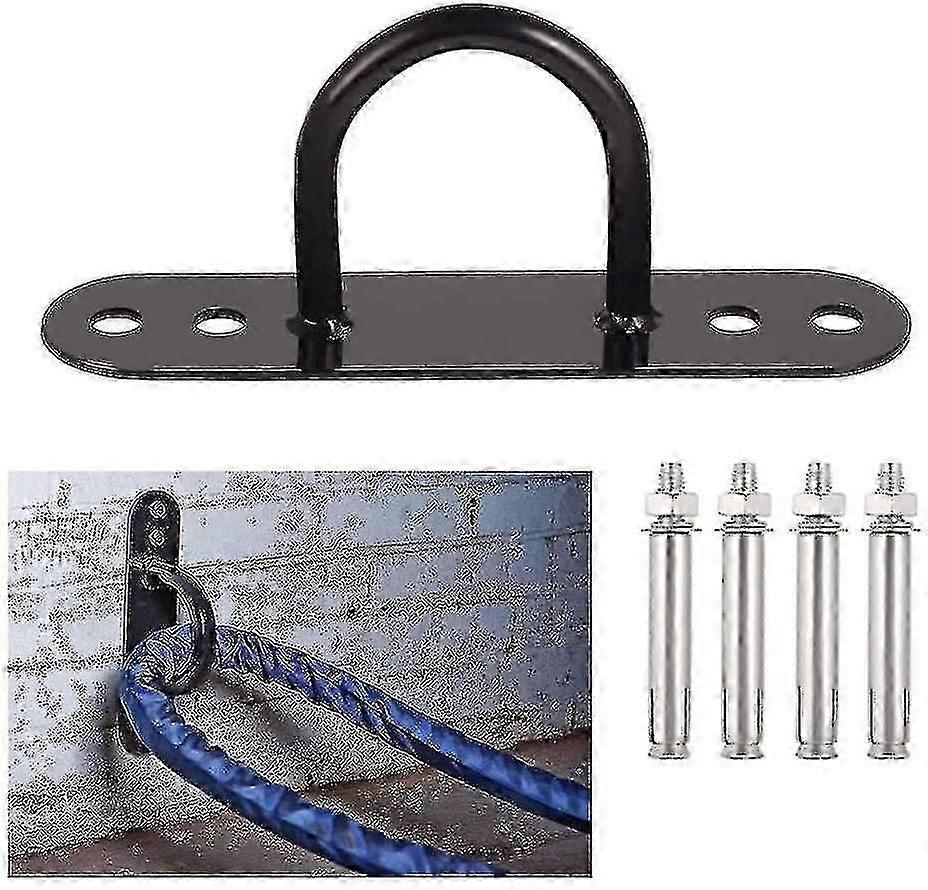 Bicycle wall anchor with screws for secure ceiling mounting