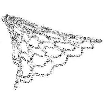 Small Basketball Hoop Net Sport Iron Chain Basketball Net Outdoor 12 Loops Standard Basketball Goal Replacement Net compatible with Universal Basketba