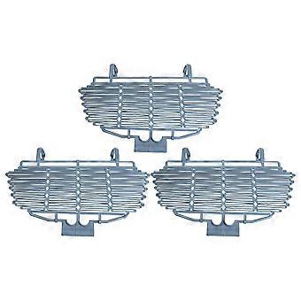 Grey Bike Basket Lid Protective Cover for Kids Bicycle 3Pcs Detachable