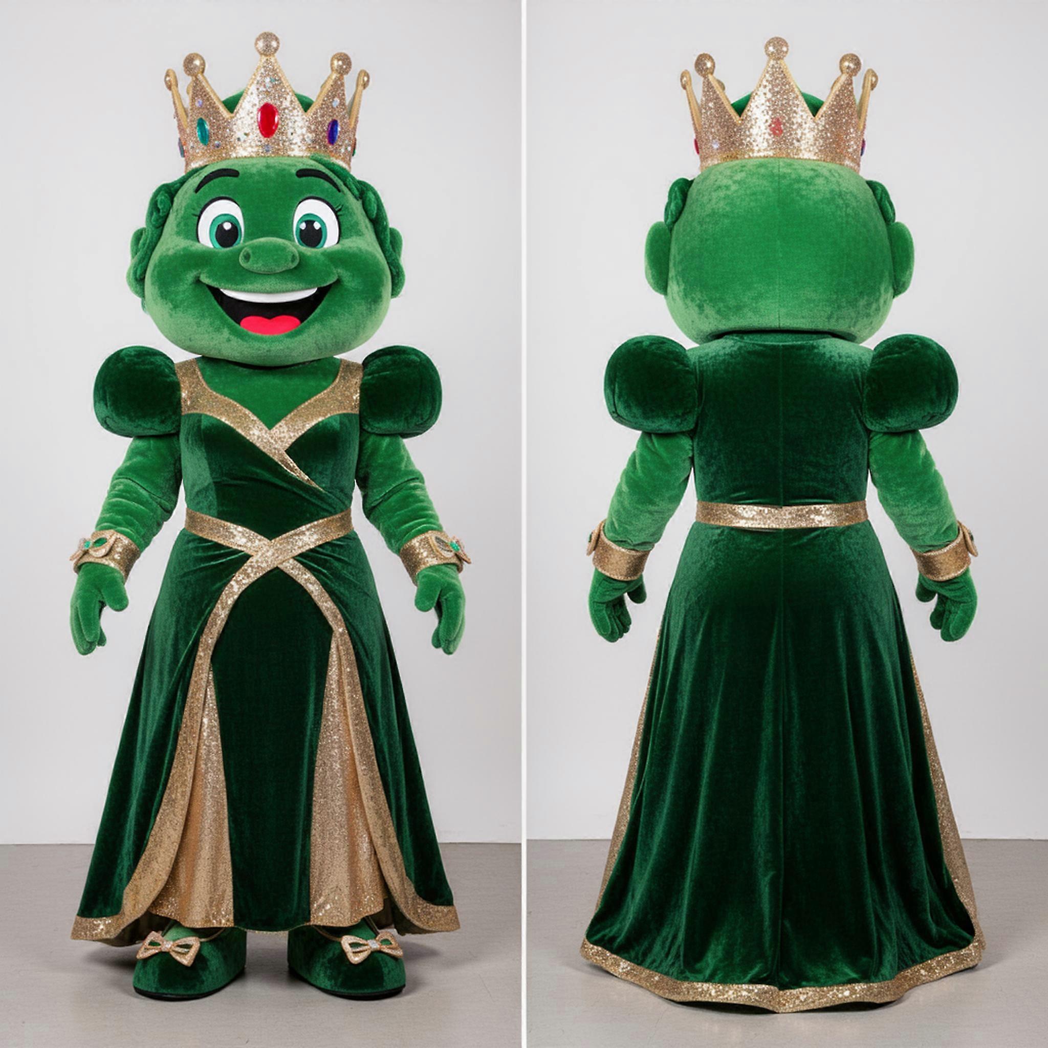 MASTICOT Emerald Green Broad Shouldered King Mascot