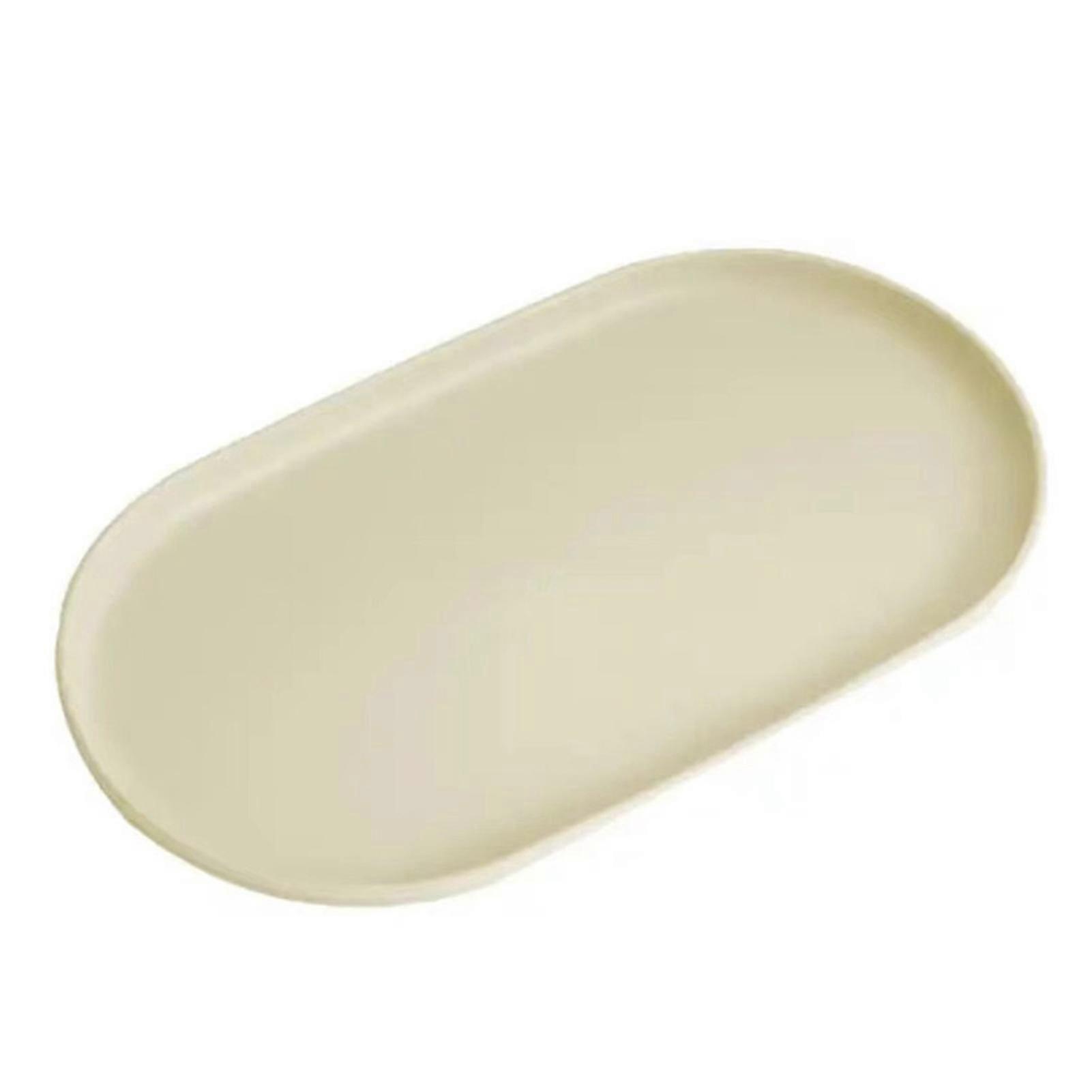 Stackable Oval Fruit Plate - Thickened Reusable Design - for Camping and Coffee Table Snacks