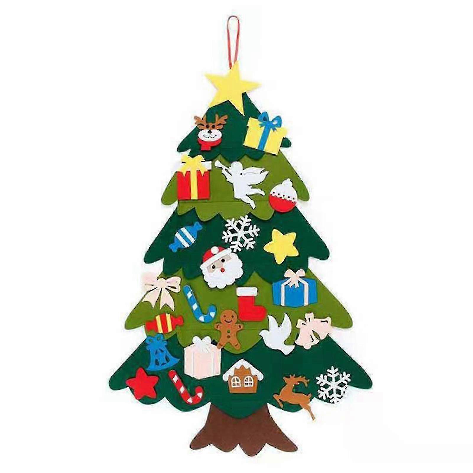 Felt Christmas Tree Childrens Handmade Diy Christmas Tree Patchwork