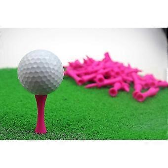 Castle Tee Buck Value Plastic Golf Tee 50-pack, 2 3/4 Inch Set, Pro Height Control, compatible with Practice Color Pink