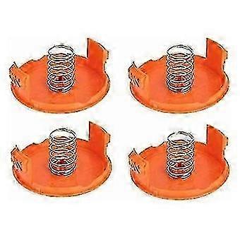 (4 Spool Covers + 4 Springs) Replacement Spool Cap for Compatible with Black