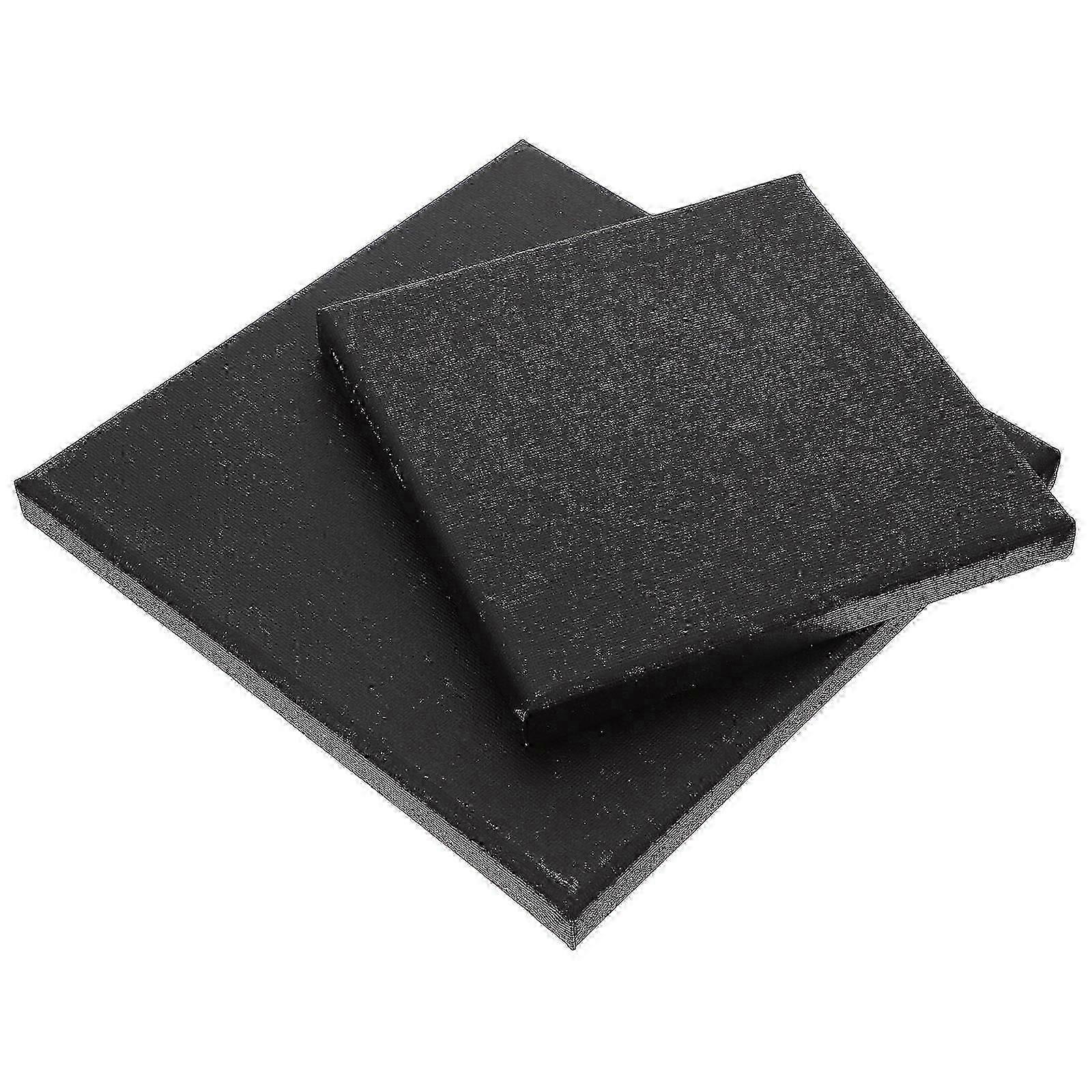 Black Primed Canvas Panels 15x15cm