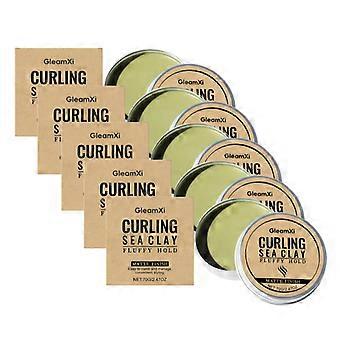 1-5xHair Clay Pomade - Curling Sea Clay with All Natural Ingredients, Promote Hair and Scalp Health, Fluffy Hold