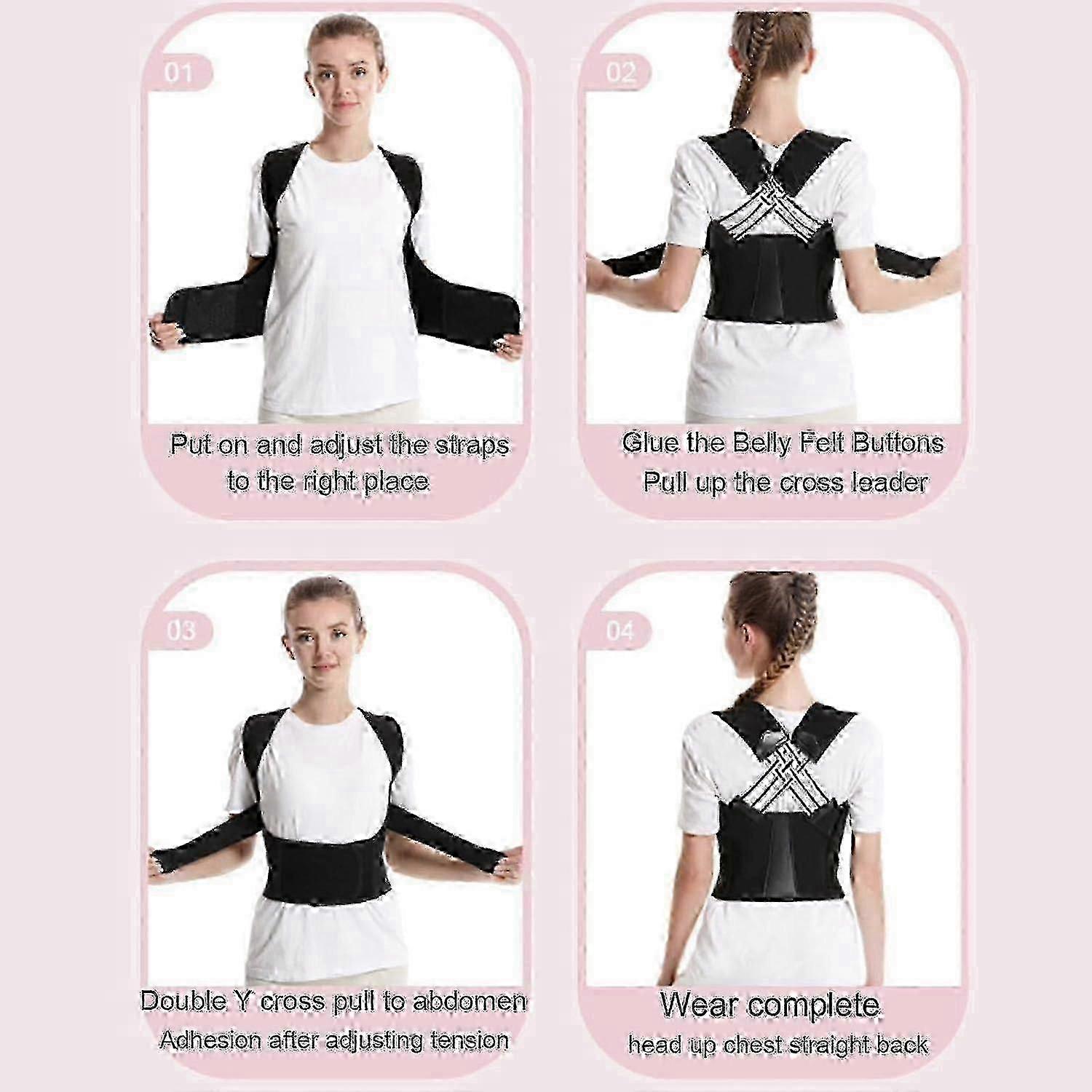 Adjustable Back Support Posture Corrector Designed for Both Men and Women
