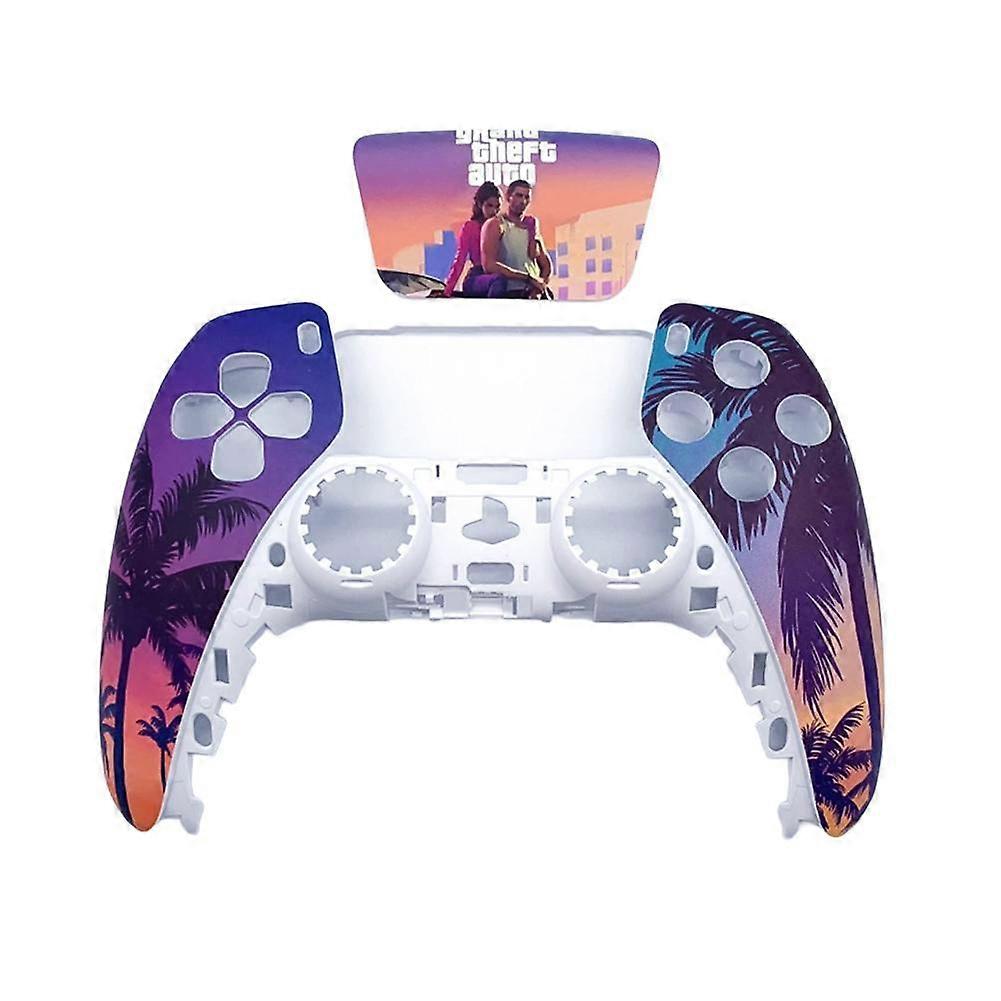 Shell Case For Ps5 Controller Gta6 Themed Protective Cover Abs Wireless