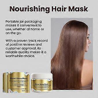 Bond Gloss Deep Moisturizing Hair Mask, Repair Treatment for Dry Damaged Frizzy Hair, Enhances Hair Smoothness &amp; Glossy Shine Daily Hair Care, 150