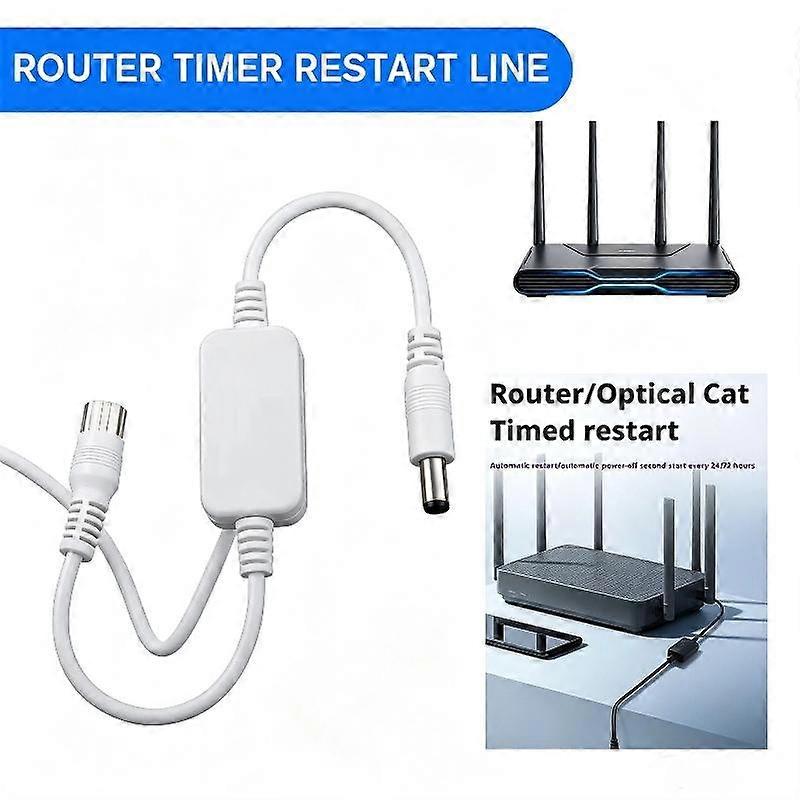Router Timed Restarter Automatic Power Off Reset Switch Wired Multi Time Setting for School Campus Network Maintenance