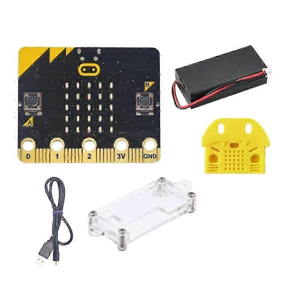 BBC Microbit Go Start Kit Micro:Bit BBC Programmable Learning Development Board with Protective Case compatible with DIY Projects simple