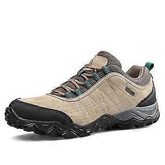 HUMTTO Skórzane buty trekkingowe odporne na zużycie, męskie, sportowe, sznurowane, wspinaczkowe, myśliwskie