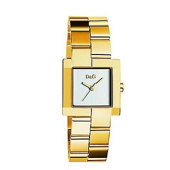 D&g Promenade Quartz Analog Women's Watch with Dw0398 Gold Plated Stainless Steel Bracelet