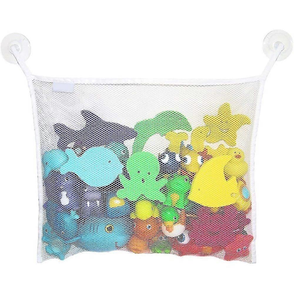 Quick-Drying Bath Toy Net, Side-Expanding Caddy, Multipurpose Bathtime Organizer