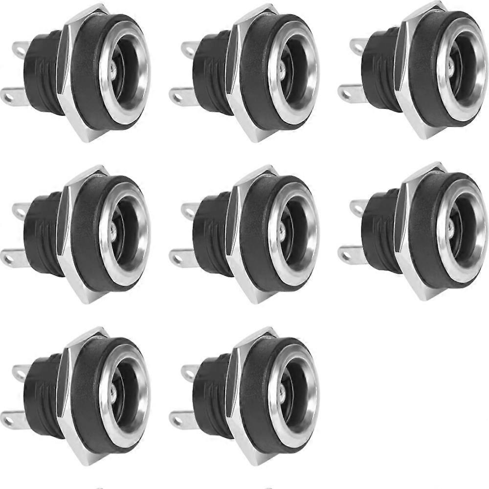Durable Metal DC Jack, Electrically Shielded, Compatible with AV Equipment