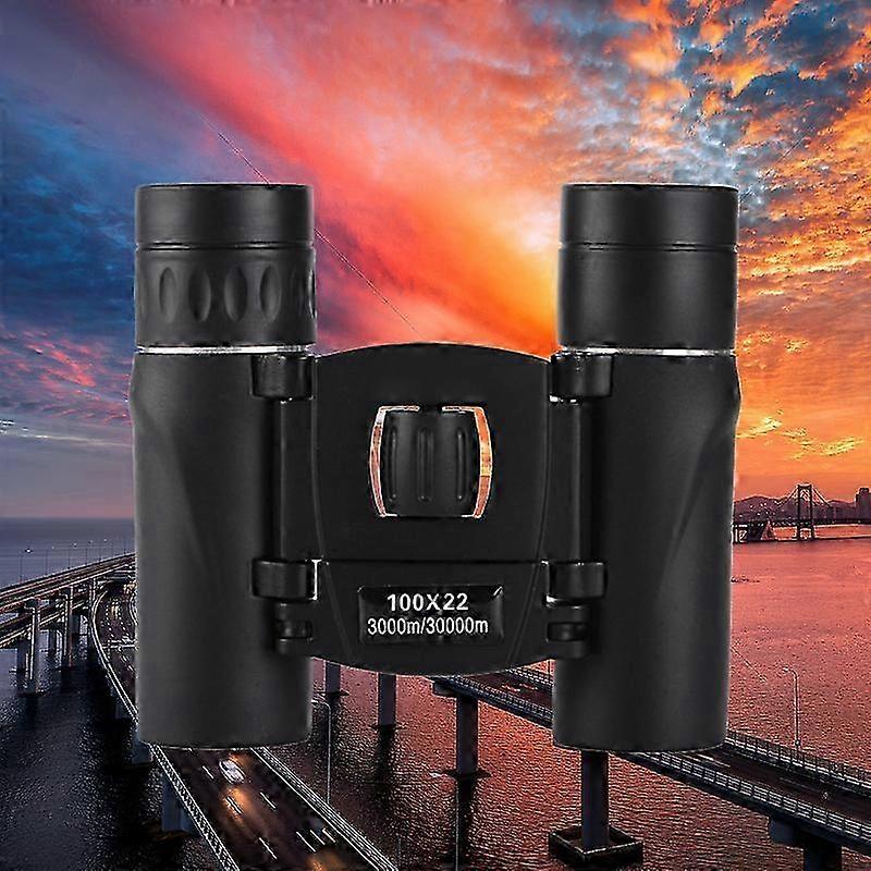 100x22 Compact Folding Binoculars