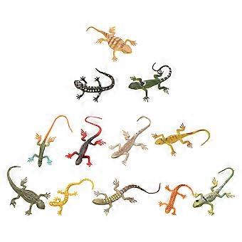 Simulation Lizard Toys for Decor 24Pcs Plastic Fake Gecko Figures