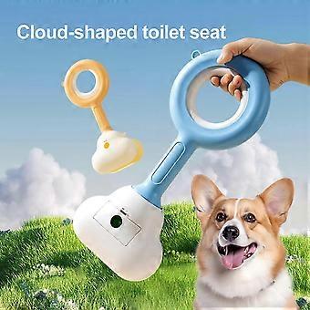 Dog Pooper Scooper with Built-in Bag Dispenser, Hands-Free One-Handed Outdoor Pet Waste Pickup Tool